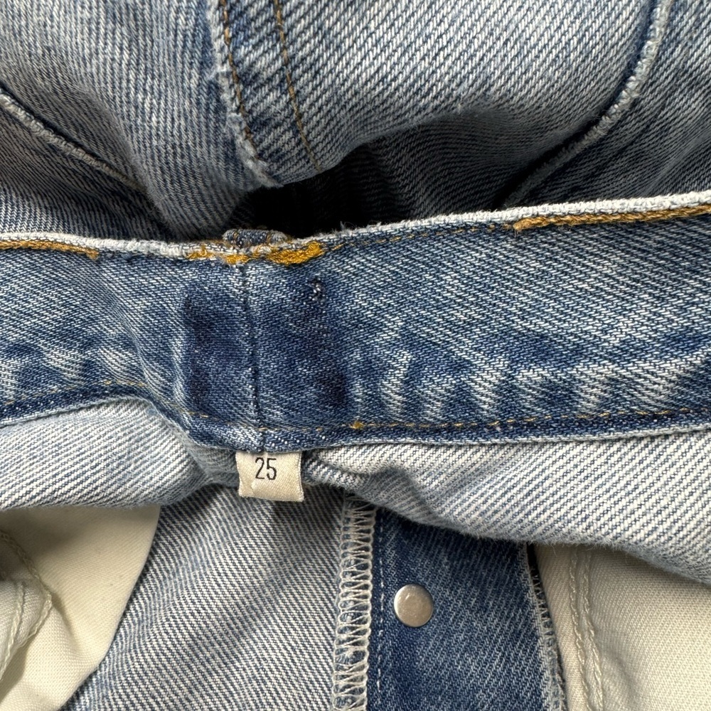 AGOLDE Riley High Rise Straight Crop Jeans Zephyr 25 - Picture 10 of 12